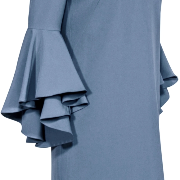 Milly Blue Italian Nicole Mini Dress Size 2 - Picture 2 of 8